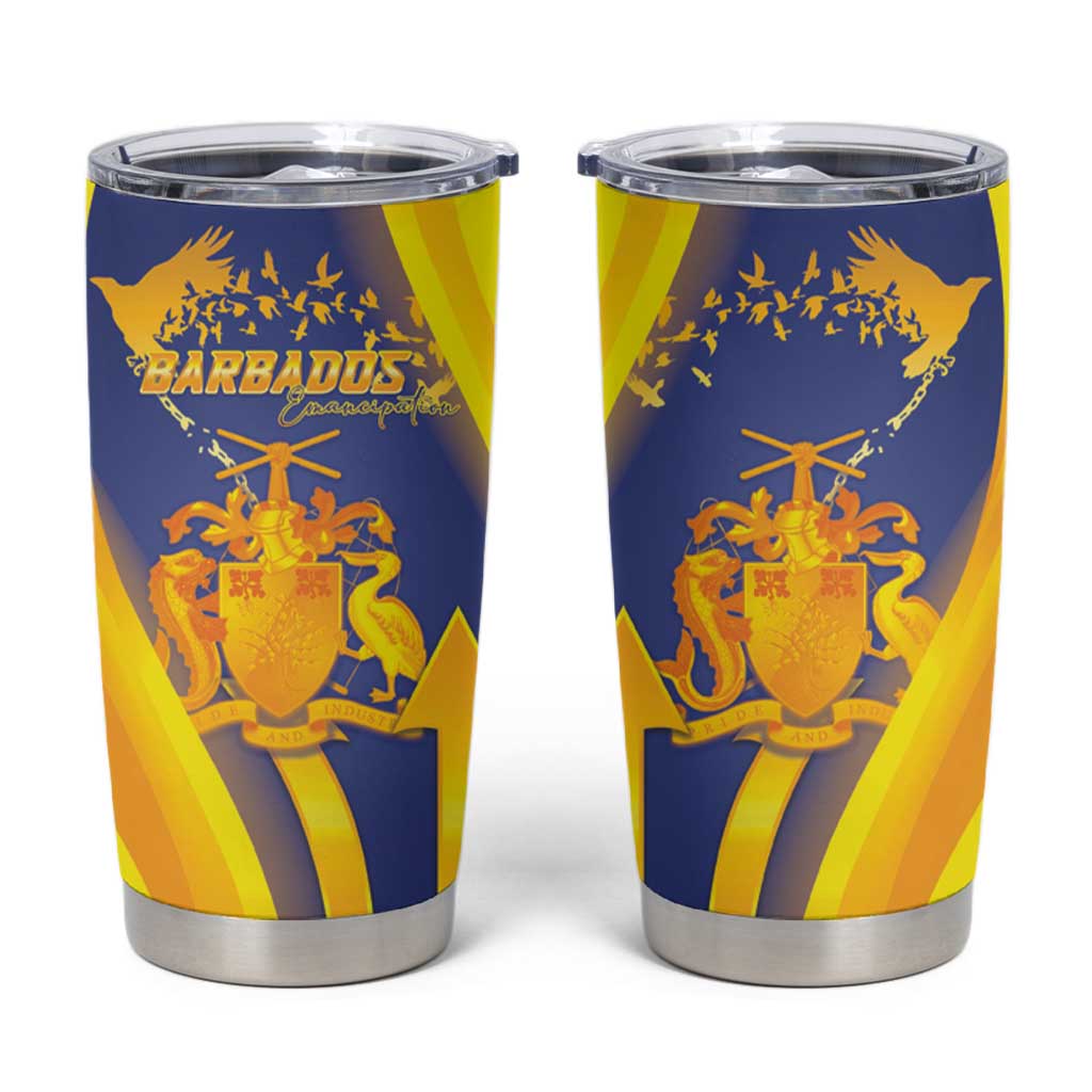 Barbados Emancipation Day Tumbler Cup Freedom And Unity - Wonder Print Shop