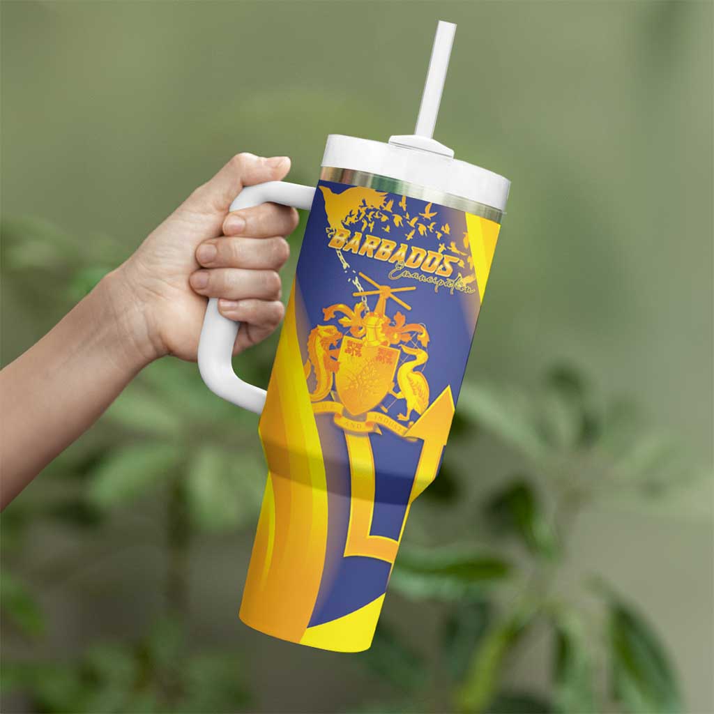 Barbados Emancipation Day Tumbler With Handle Freedom And Unity - Wonder Print Shop