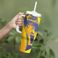 Barbados Emancipation Day Tumbler With Handle Freedom And Unity - Wonder Print Shop