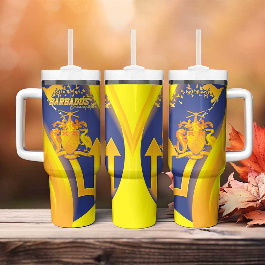 Barbados Emancipation Day Tumbler With Handle Freedom And Unity - Wonder Print Shop