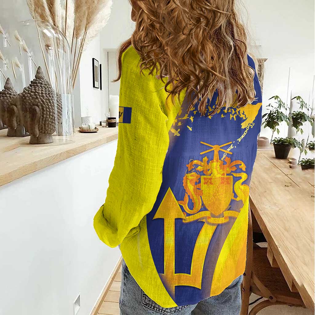 Barbados Emancipation Day Women Casual Shirt Freedom And Unity - Wonder Print Shop