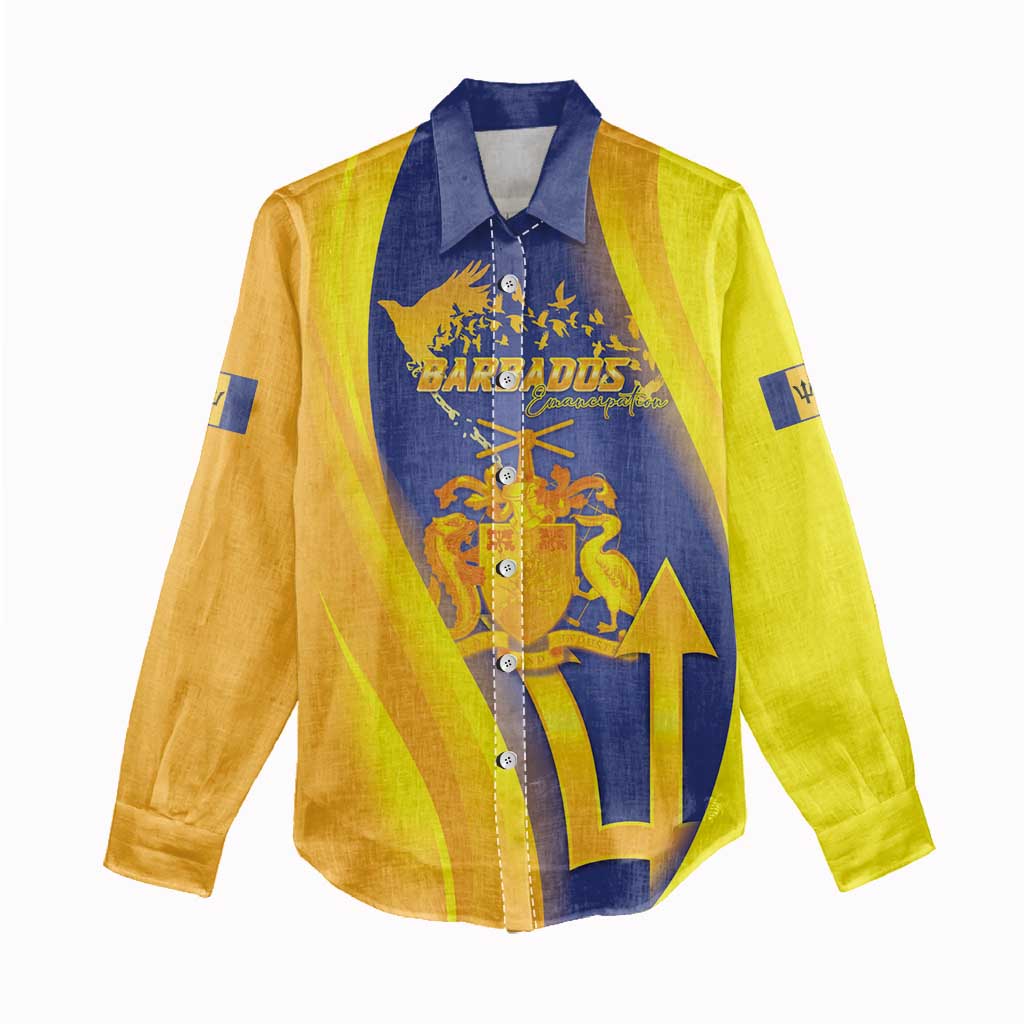 Barbados Emancipation Day Women Casual Shirt Freedom And Unity - Wonder Print Shop