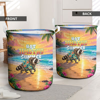 Hot Jimothy Summer Laundry Basket Funny Seattle Raccoon