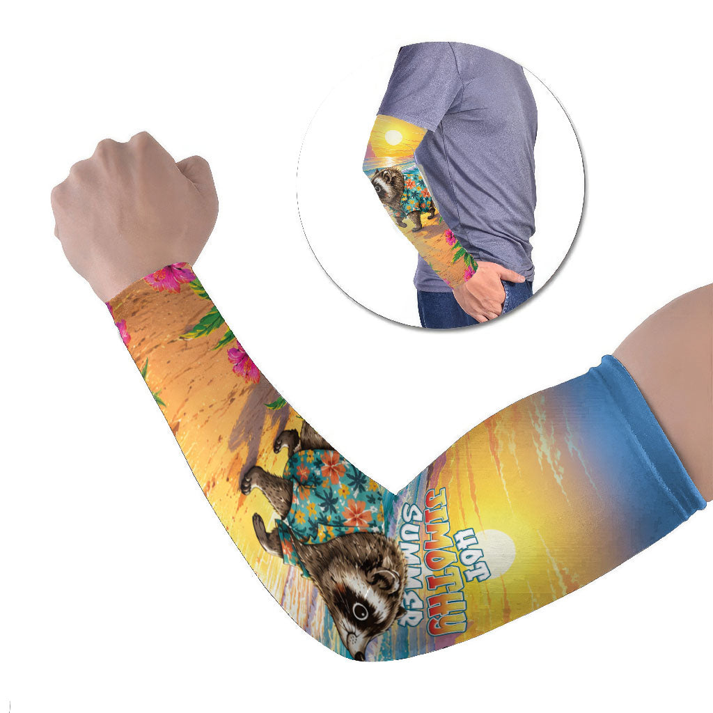 Hot Jimothy Summer Arm Sleeves Funny Seattle Raccoon