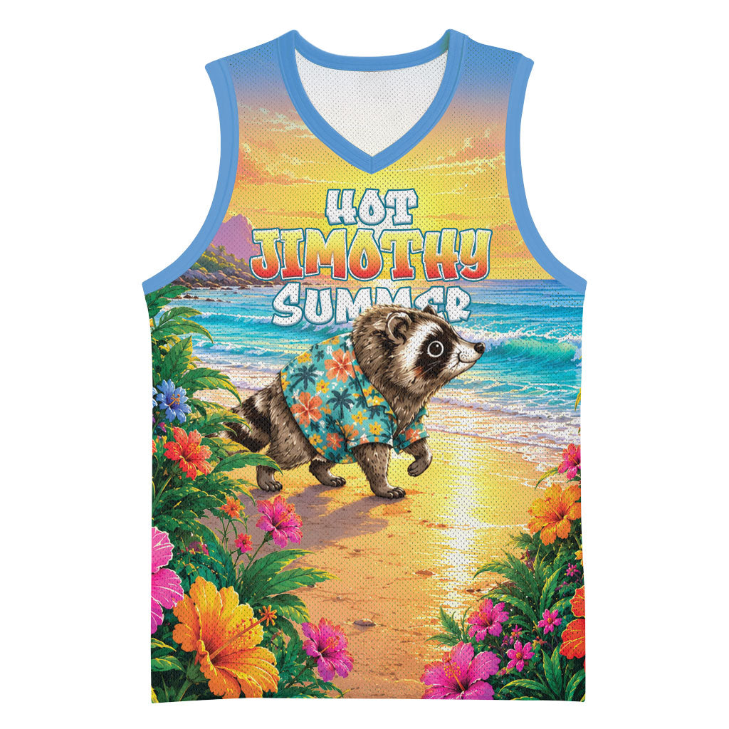 Hot Jimothy Summer Basketball Jersey Funny Seattle Raccoon