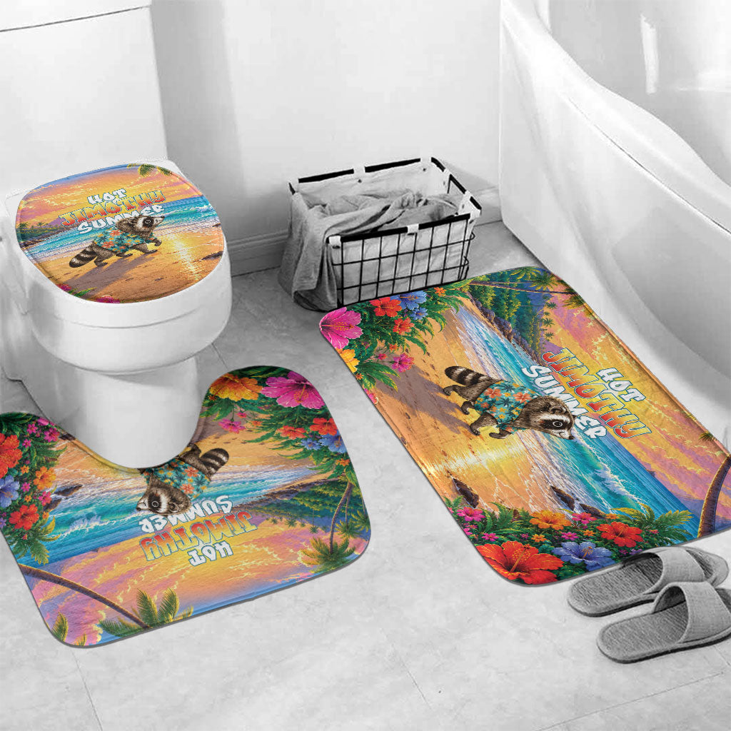 Hot Jimothy Summer Bathroom Set Funny Seattle Raccoon