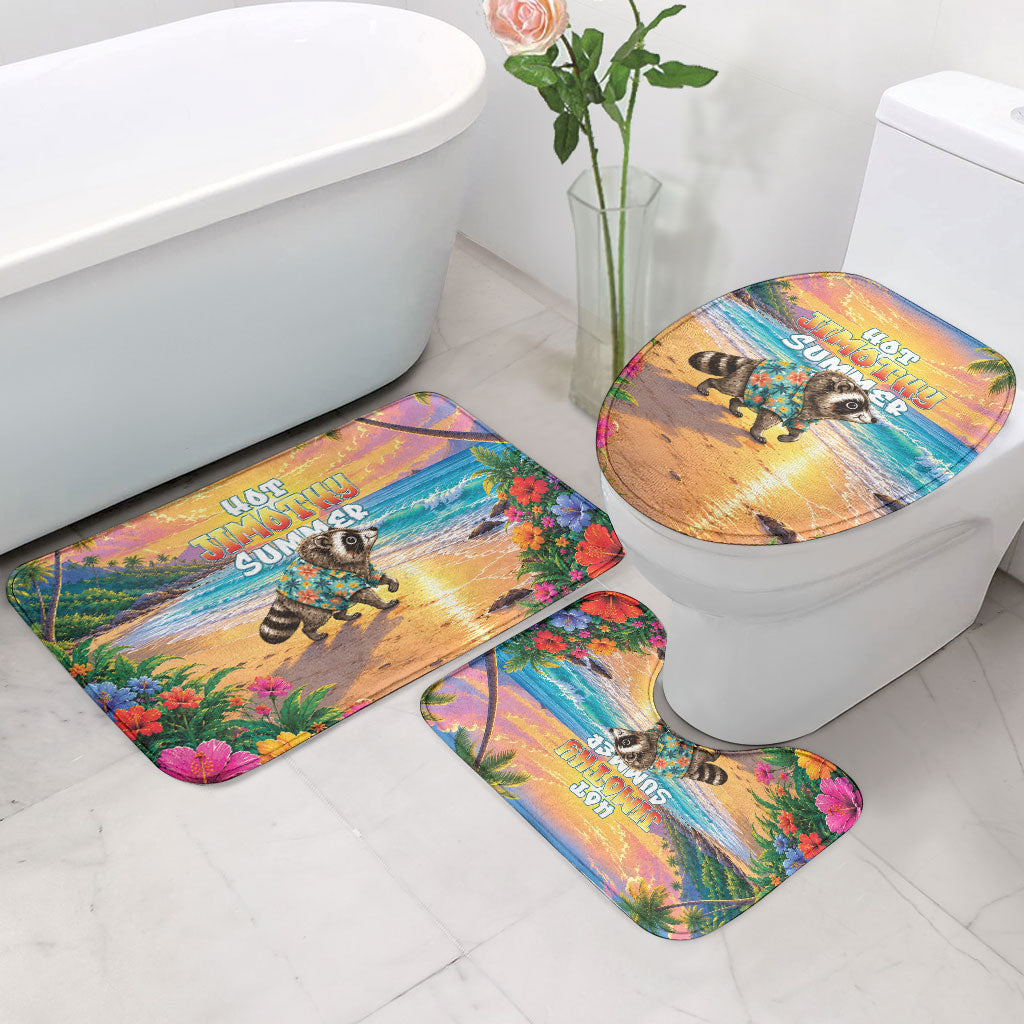 Hot Jimothy Summer Bathroom Set Funny Seattle Raccoon