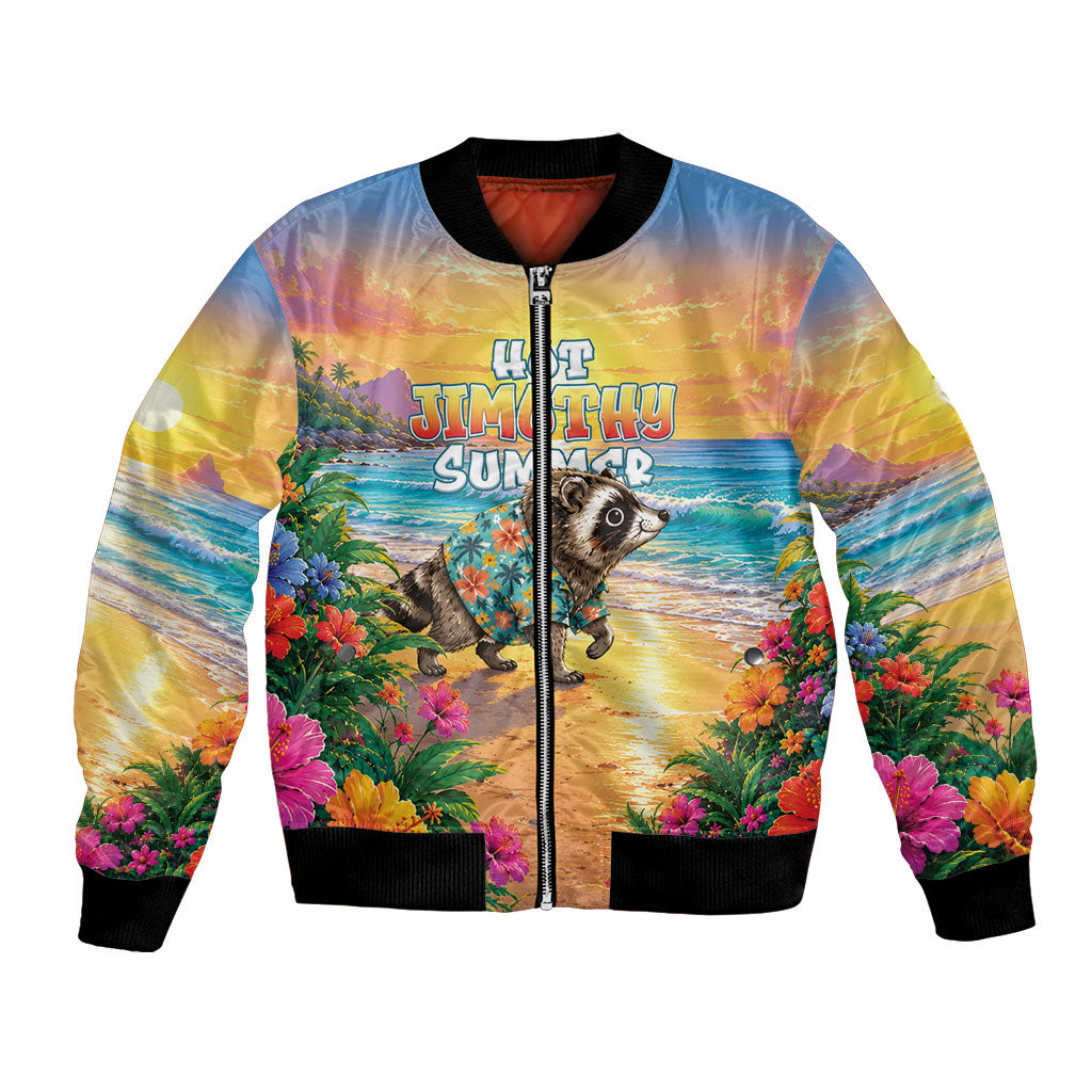 Hot Jimothy Summer Bomber Jacket Funny Seattle Raccoon