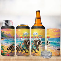 Hot Jimothy Summer 4 in 1 Can Cooler Tumbler Funny Seattle Raccoon