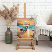 Hot Jimothy Summer Canvas Wall Art Funny Seattle Raccoon