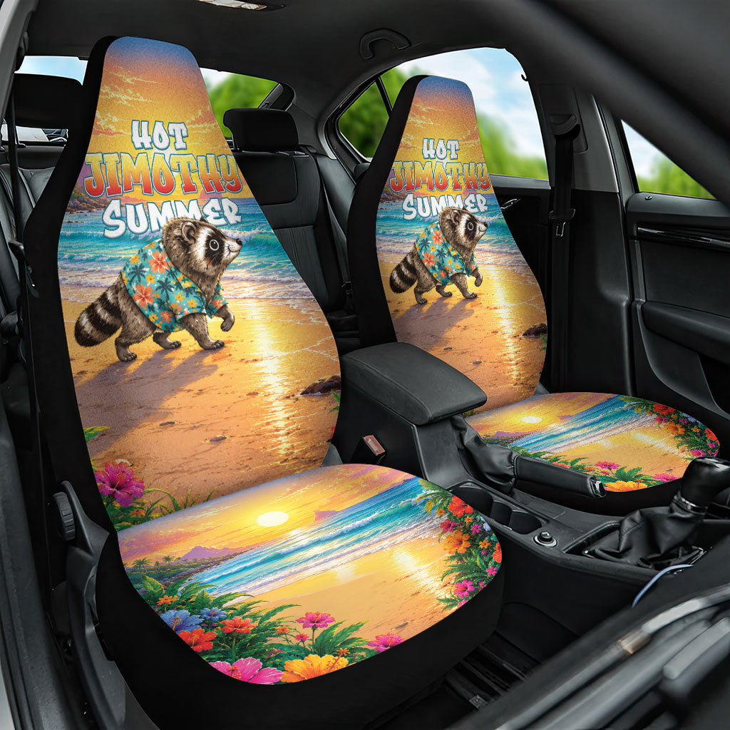 Hot Jimothy Summer Car Seat Cover Funny Seattle Raccoon