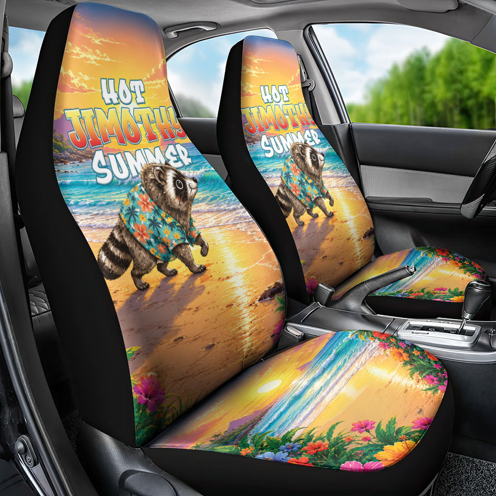 Hot Jimothy Summer Car Seat Cover Funny Seattle Raccoon