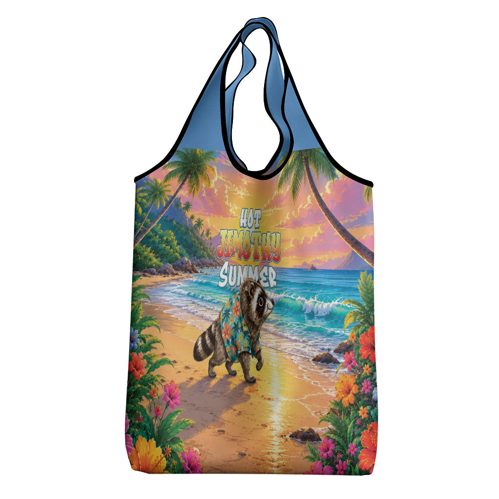 Hot Jimothy Summer Grocery Bag Funny Seattle Raccoon