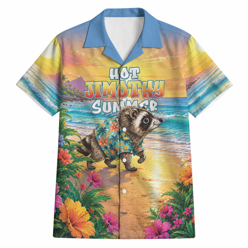 Hot Jimothy Summer Hawaiian Shirt Funny Seattle Raccoon