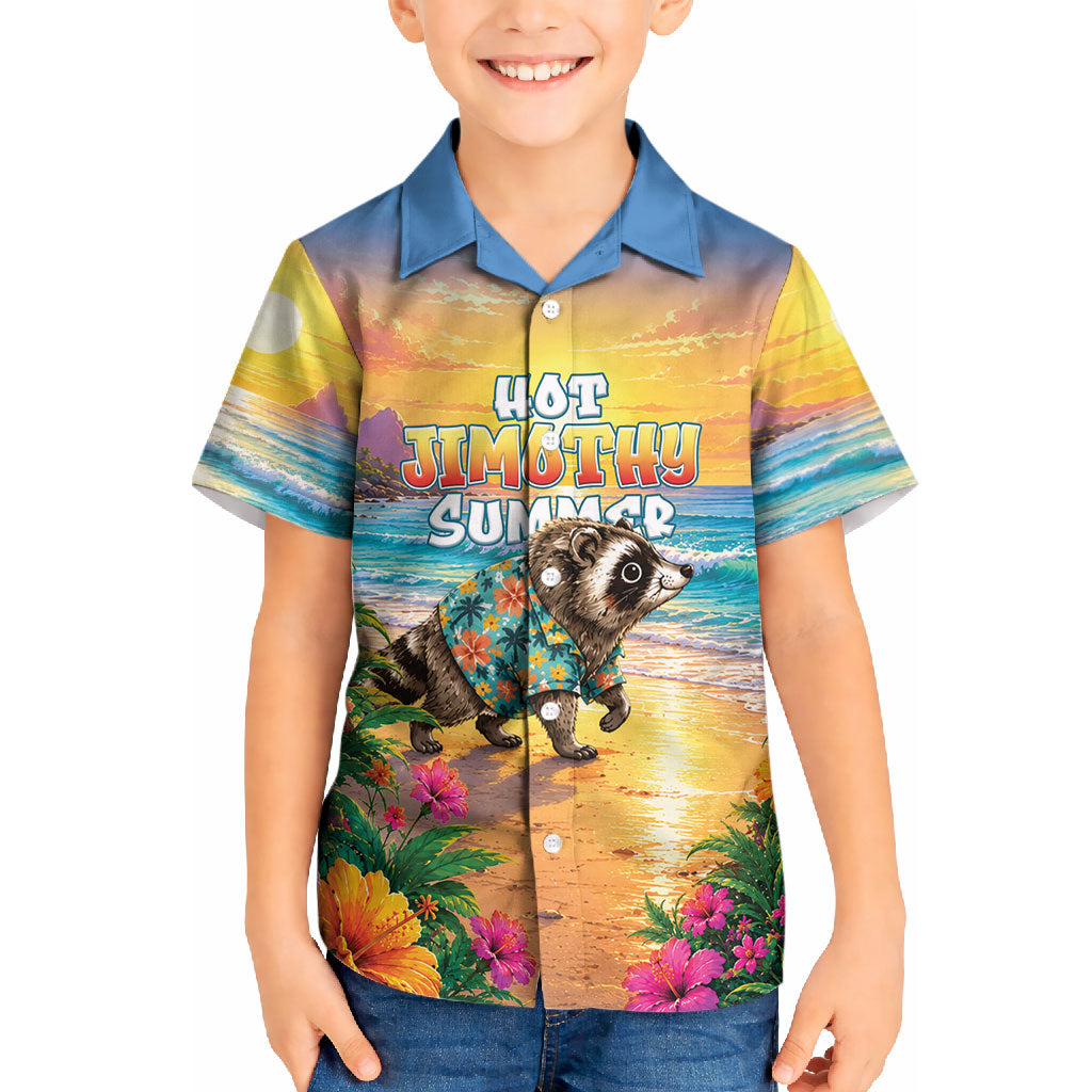 Hot Jimothy Summer Kid Hawaiian Shirt Funny Seattle Raccoon