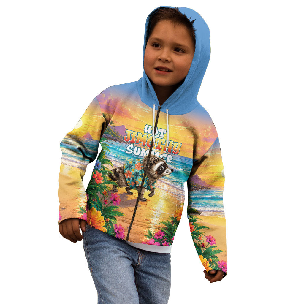 Hot Jimothy Summer Kid Hoodie Funny Seattle Raccoon