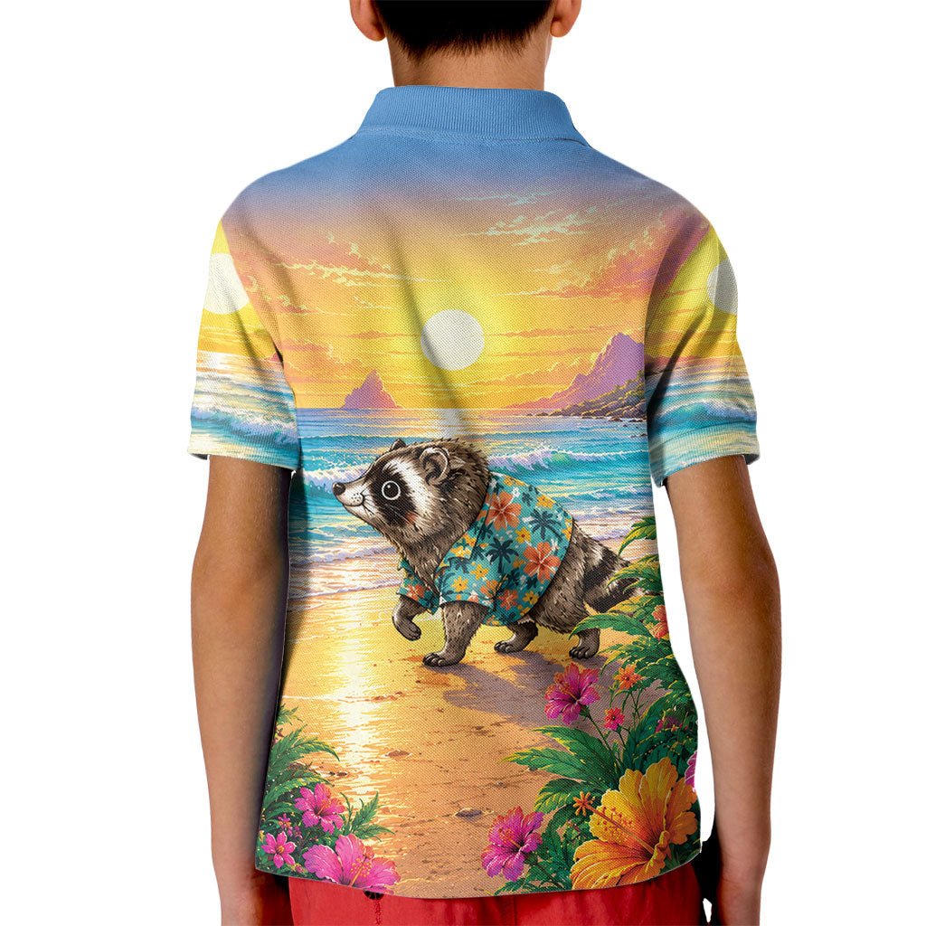 Hot Jimothy Summer Kid Polo Shirt Funny Seattle Raccoon