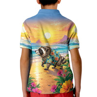 Hot Jimothy Summer Kid Polo Shirt Funny Seattle Raccoon