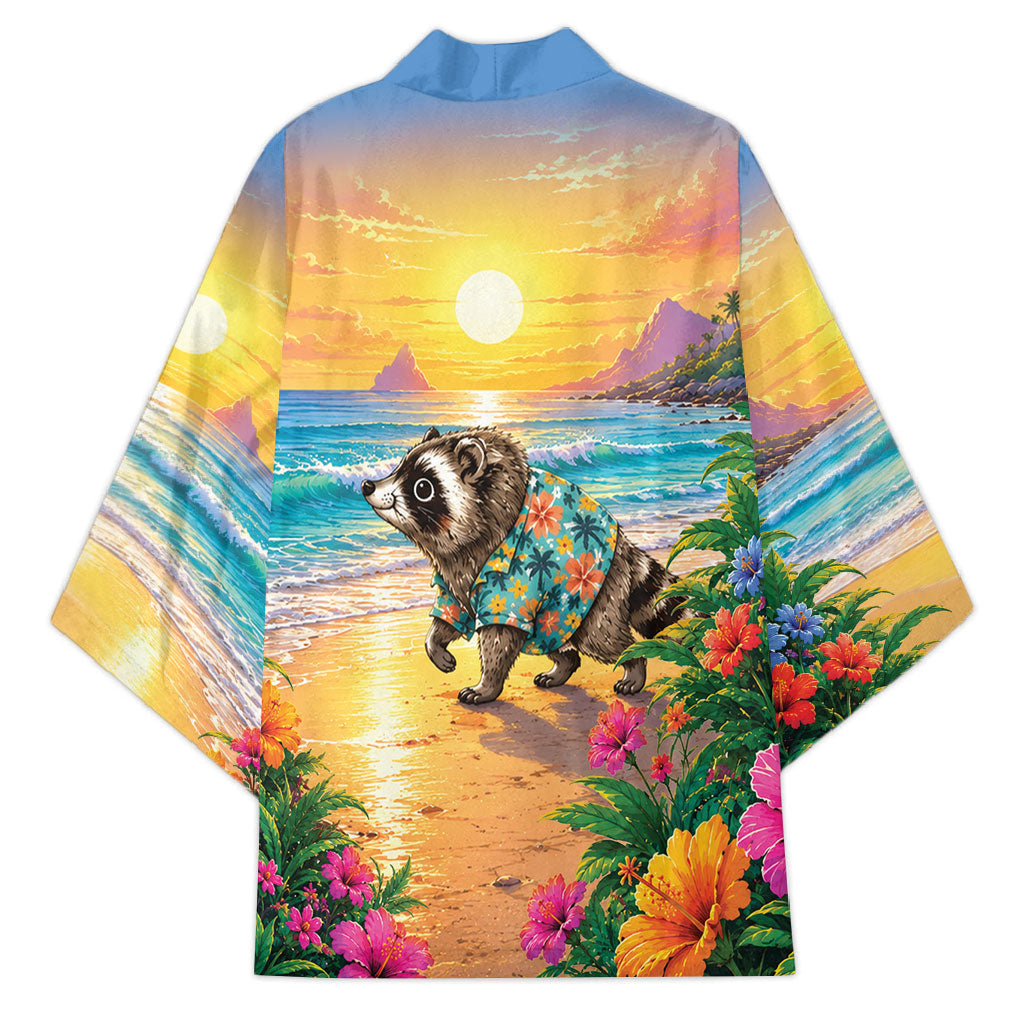 Hot Jimothy Summer Kimono Funny Seattle Raccoon