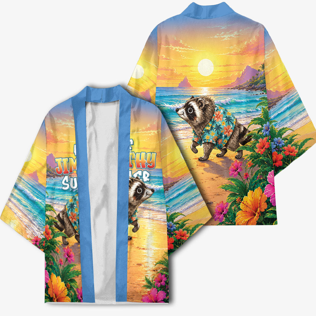 Hot Jimothy Summer Kimono Funny Seattle Raccoon