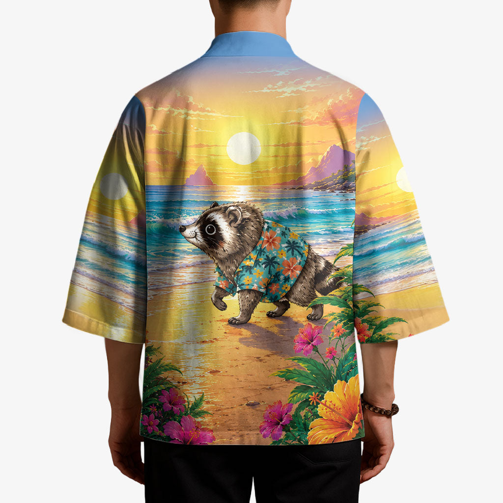 Hot Jimothy Summer Kimono Funny Seattle Raccoon