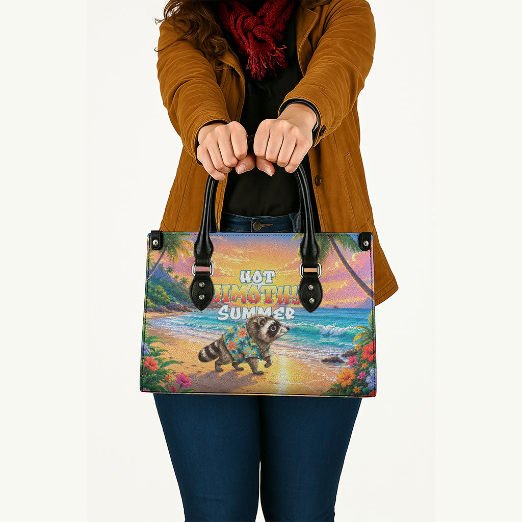 Hot Jimothy Summer Leather Bag Funny Seattle Raccoon