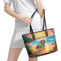 Hot Jimothy Summer Leather Tote Bag Funny Seattle Raccoon