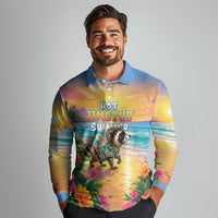 Hot Jimothy Summer Long Sleeve Polo Shirt Funny Seattle Raccoon