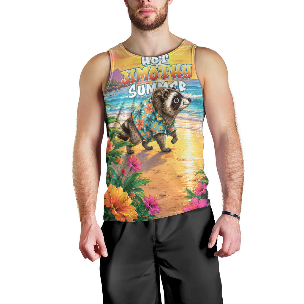 Hot Jimothy Summer Men Tank Top Funny Seattle Raccoon