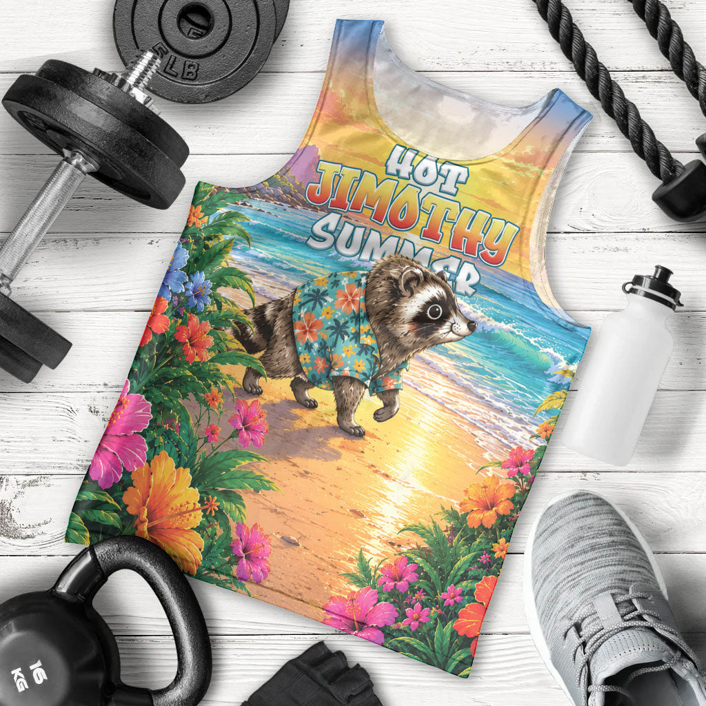 Hot Jimothy Summer Men Tank Top Funny Seattle Raccoon