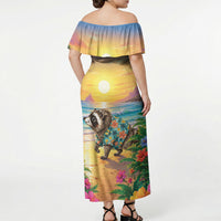 Hot Jimothy Summer Off Shoulder Maxi Dress Funny Seattle Raccoon