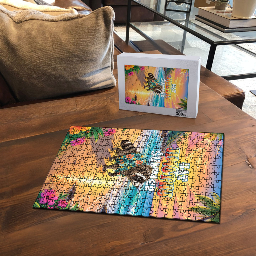 Hot Jimothy Summer Puzzle Funny Seattle Raccoon