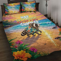 Hot Jimothy Summer Quilt Bed Set Funny Seattle Raccoon