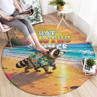 Hot Jimothy Summer Round Carpet Funny Seattle Raccoon