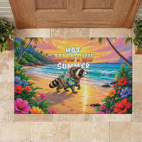 Hot Jimothy Summer Rubber Doormat Funny Seattle Raccoon