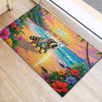 Hot Jimothy Summer Rubber Doormat Funny Seattle Raccoon