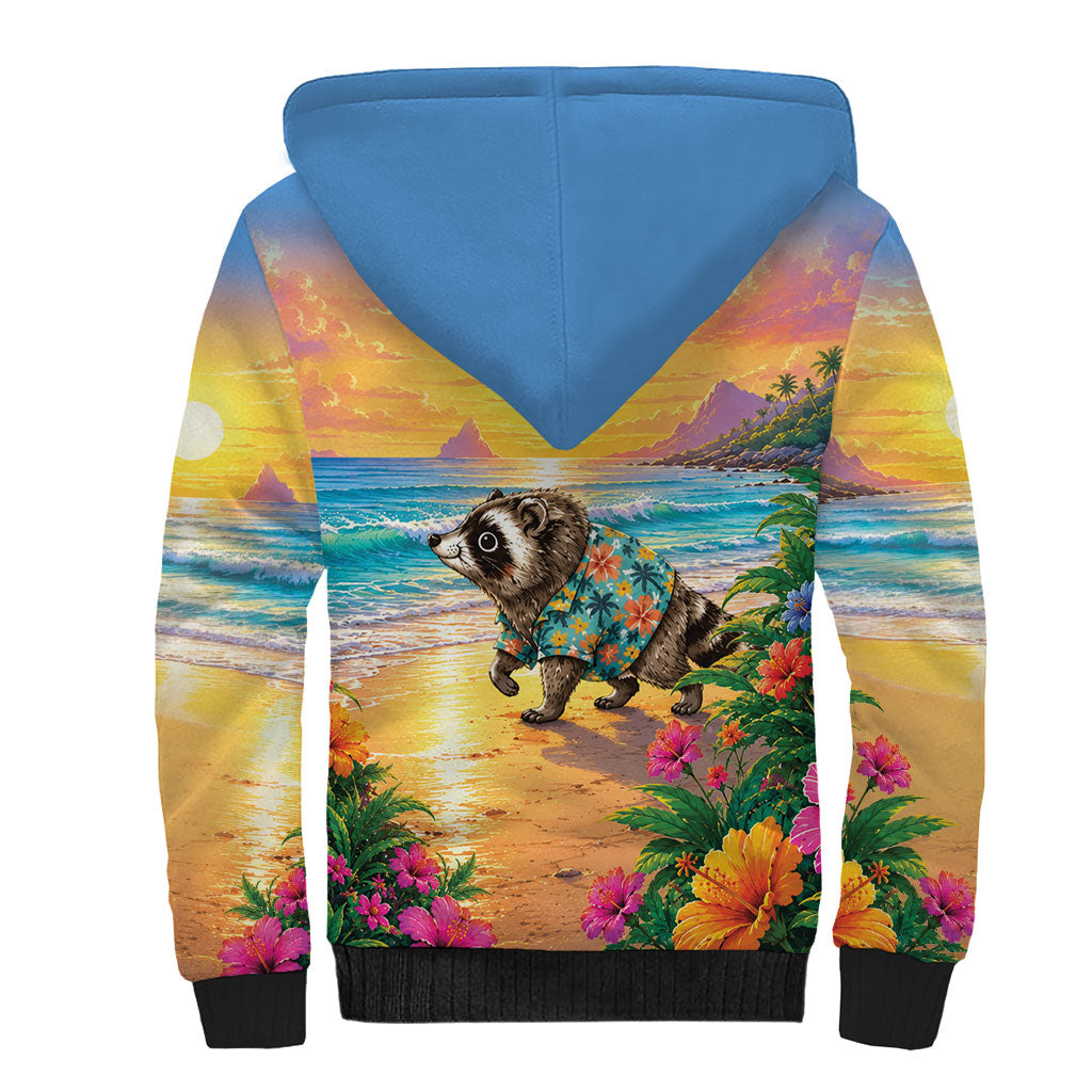 Hot Jimothy Summer Sherpa Hoodie Funny Seattle Raccoon