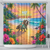 Hot Jimothy Summer Shower Curtain Funny Seattle Raccoon
