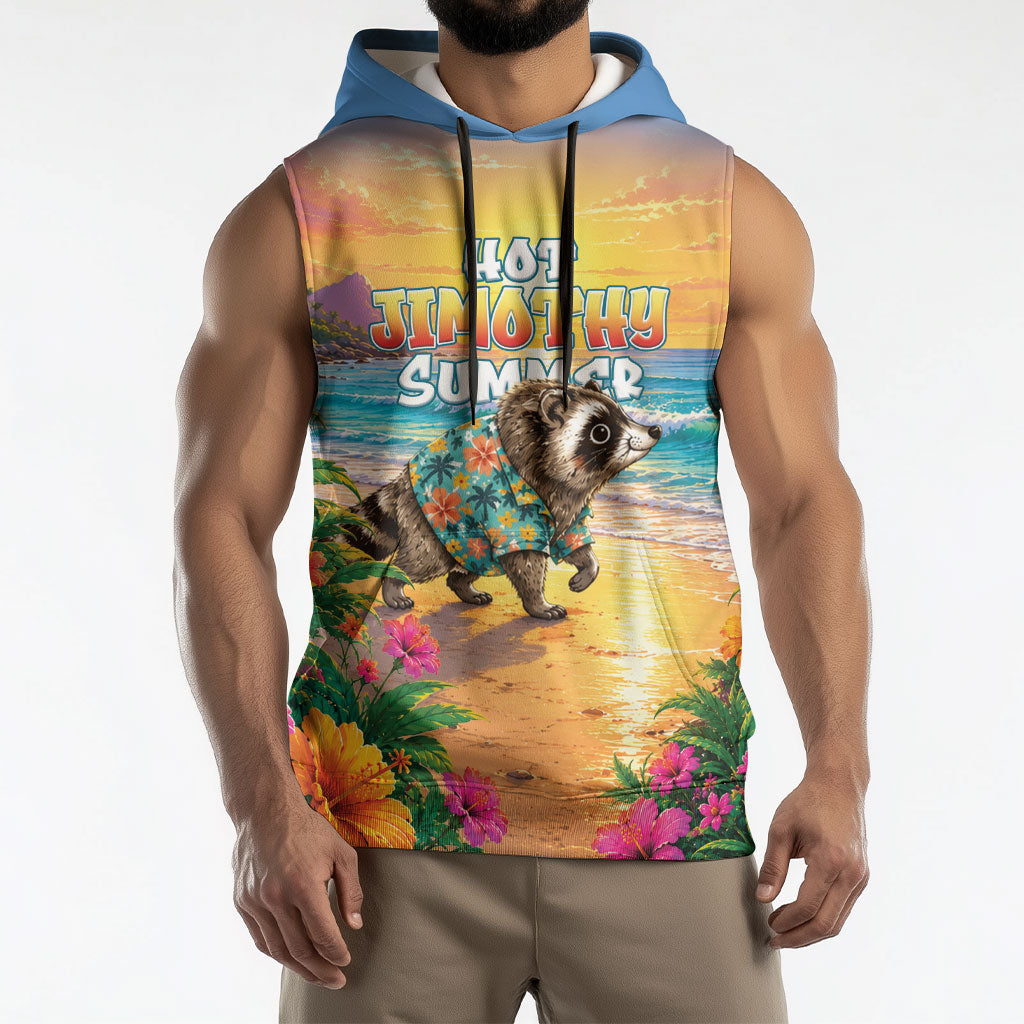 Hot Jimothy Summer Sleeveless Hoodie Funny Seattle Raccoon