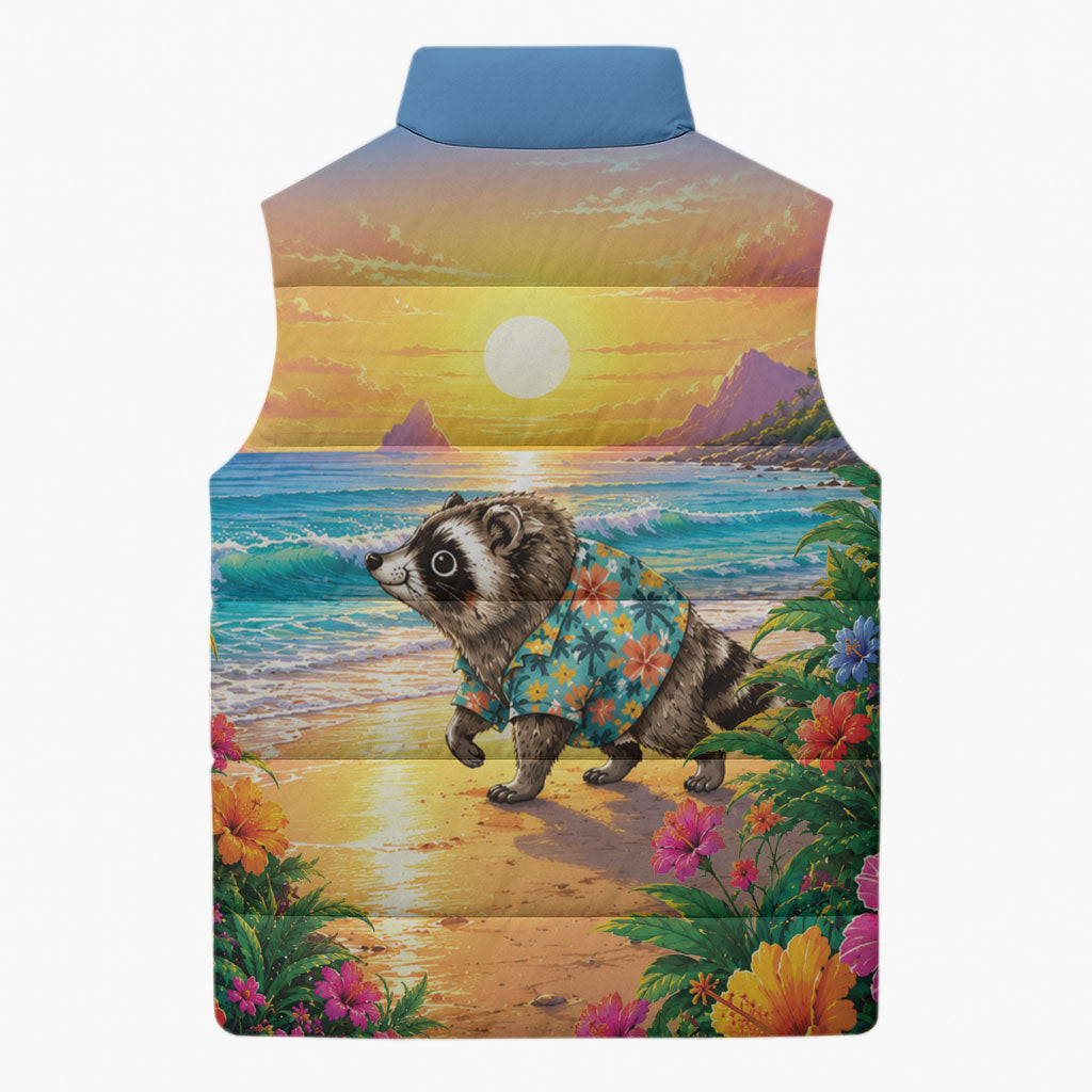 Hot Jimothy Summer Sleeveless Puffer Jacket Funny Seattle Raccoon