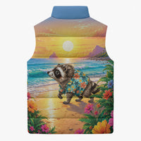 Hot Jimothy Summer Sleeveless Puffer Jacket Funny Seattle Raccoon