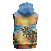 Hot Jimothy Summer Sleeveless Zip Hoodie Funny Seattle Raccoon
