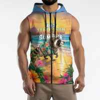 Hot Jimothy Summer Sleeveless Zip Hoodie Funny Seattle Raccoon