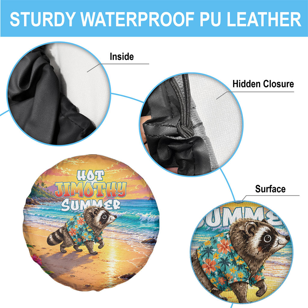 Hot Jimothy Summer Spare Tire Cover Funny Seattle Raccoon