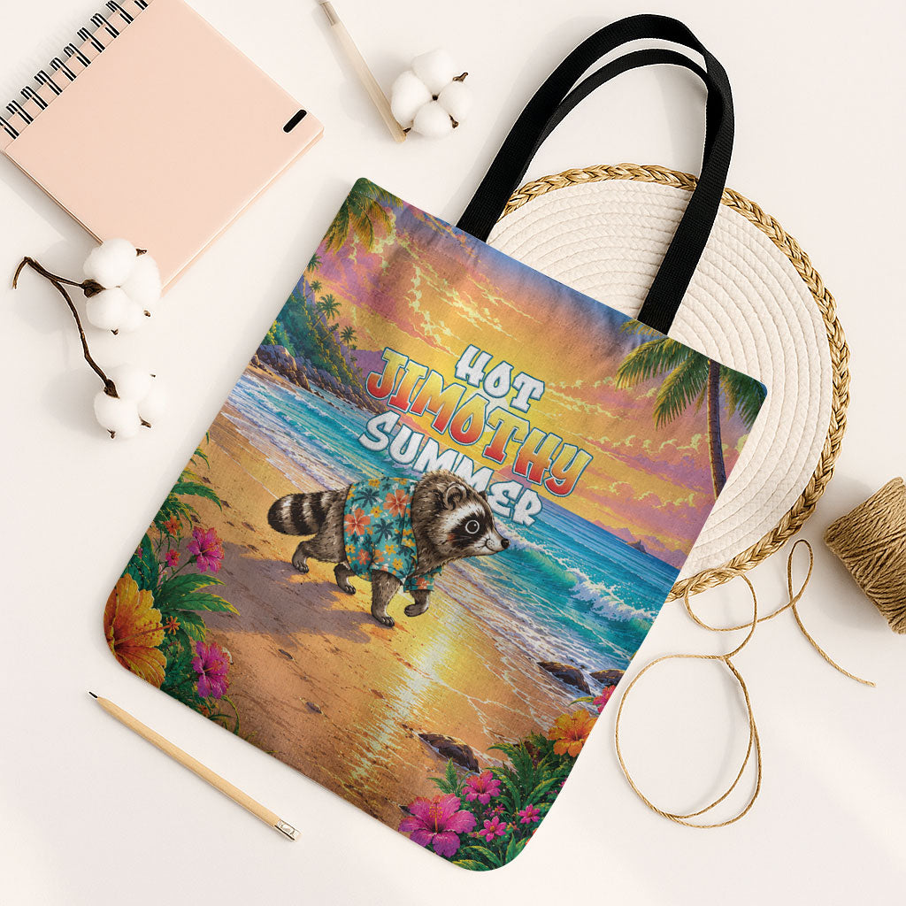 Hot Jimothy Summer Tote Bag Funny Seattle Raccoon