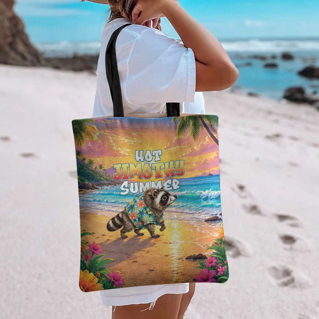 Hot Jimothy Summer Tote Bag Funny Seattle Raccoon