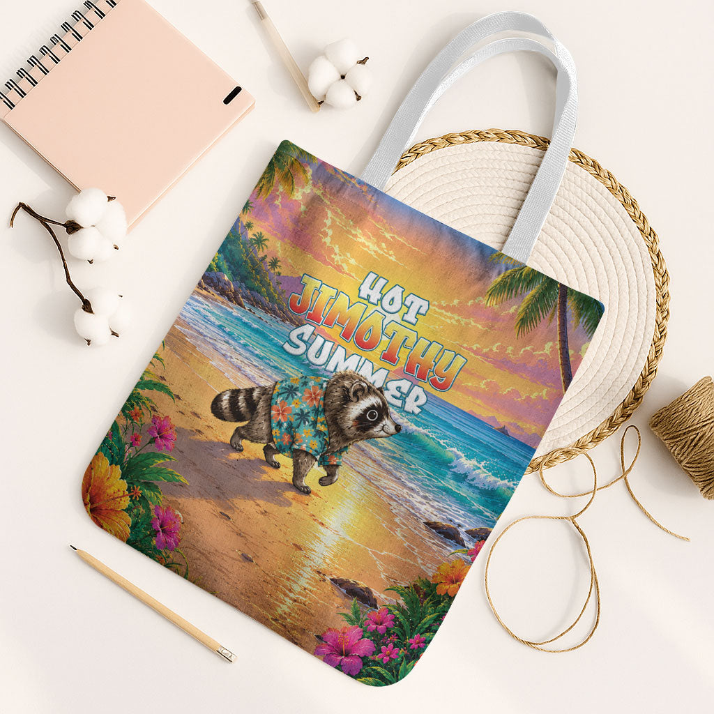 Hot Jimothy Summer Tote Bag Funny Seattle Raccoon