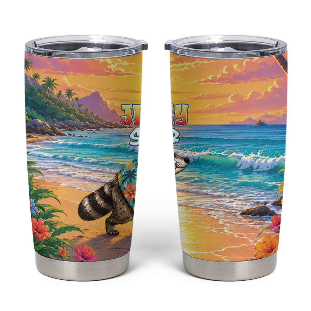 Hot Jimothy Summer Tumbler Cup Funny Seattle Raccoon