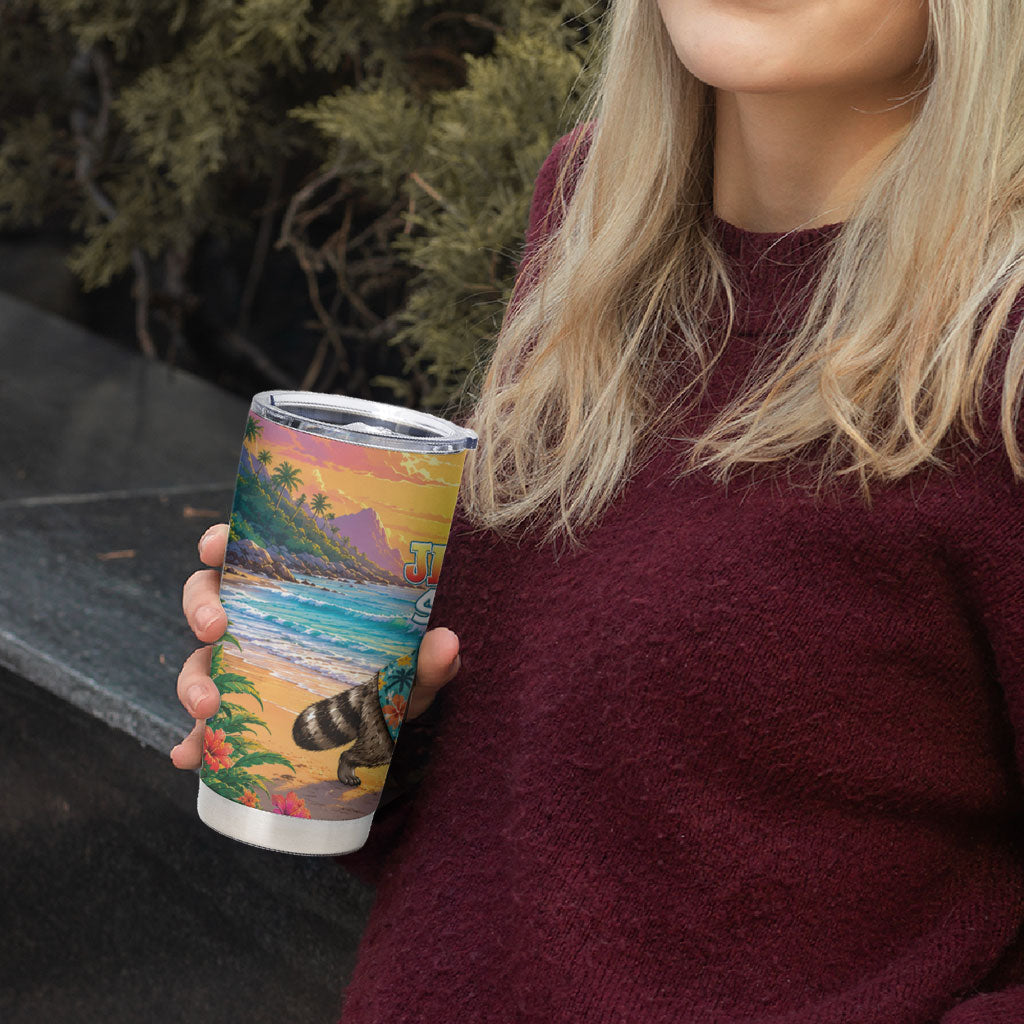 Hot Jimothy Summer Tumbler Cup Funny Seattle Raccoon