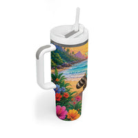 Hot Jimothy Summer Tumbler With Handle Funny Seattle Raccoon